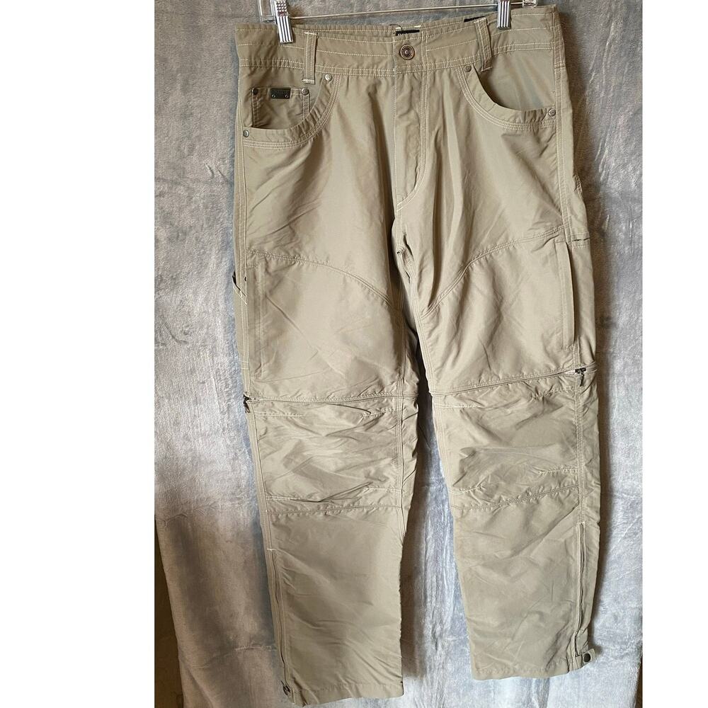 Kuhl Men's 32x32 Liberator Stealth Convertible Pants Hiking Climbing Excellent